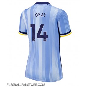 Tottenham Hotspur Archie Gray #14 Replik Auswärtstrikot Damen 2024-25 Kurzarm